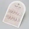 Al por mayor Piezas Elegantes y Sencillas de Arte para Uñas Populares Europeas y Americanas con Gradiente Rubor Estilo Ins Uñas Postizas Pre-fabricadas