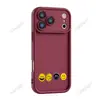 Funda de teléfono divertida con estampado de cara sonriente, superventas transfronteriza para Apple 17, suministro transfronterizo, funda mate anticaídas de TPU con ventana grande