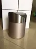 Mini Lixeira Colorida de Aço Inoxidável para Escritório Doméstico de Mesa com Balde Criativo para Carro e Família