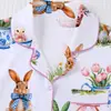 Comercio Exterior Transfronterizo Nuevo Estilo Pijama para Mujer Estampado Solapa Manga Corta Shorts Ropa de Casa Europea y Americana Pijama para Mujer