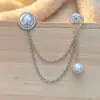 Broche de corrente de fivela de sapato de pérola, acessório de flor para sapato, pingente de meia empilhada, pingente de meia de futebol de nicho de alta qualidade, corrente de suéter