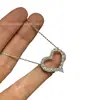 Collar de Corazón de Alta Gama para Mujer, Oro Rosa de 18 Quilates V-Gold, Mismo Estilo que Tiffany, Colgante en Forma de Corazón, Cadena para Clavícula Niche Versátil Nudo