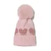 Amazon Transfronteiriça Novo Chapéu de Inverno para Bebê Chapéu de Tricô em Formato de Coração para Meninas Chapéu de Lã para Recém-Nascidos 2026