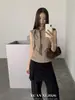 Yuanxi-2026 Principios de Otoño Nuevo Estilo Coreano Suave Versátil Color Sólido Chaleco sin Mangas de Capas con Cintas para Mujer 268429