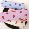 Estojo de Lápis de Grande Capacidade com Estampa Simples de Morango, Alto Valor Estético, Bolsa Fofa para Armazenamento de Material Escolar para Meninas e Estudantes