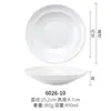 Plato de restaurante de hotel melamina plato hondo vajilla creativa imitación porcelana restaurante plato cubierto para arroz plato para platos fríos plato para salteados comercial