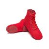 Zapatos de Baile de Caña Alta para Mujer Suela Blanda Antideslizantes para Adulto y Niño Lona Rojo Zapatos de Práctica Zapatos de Baile Ballet Jazz