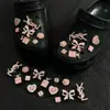 Abalorios para zapatos con agujeros de aleación de metal de mariposa Accesorios de moda de alta gama para bricolaje Decoración de zapatos Accesorios desmontables para bricolaje