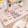 Tapete de mesa escolar fofo de desenho animado para proteção ocular, mesa de estudo infantil, escrivaninha, toalha de mesa cortável para proteção de desktop
