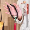 Contas de Bodhi Vermelhas com Pingentes de Fígado de Porco, Novas Contas de Oração Portáteis Estilo Chinês, Pulseira de Oração Unissex Atacado