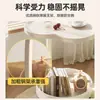 Mesa lateral estilo creme para sala de estar de casa pequena mesa de centro ao lado do sofá mesa pequena simples prateleira de armazenamento armário de cabeceira de ferro forjado