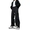 Calça de montanhismo impermeável com forro de fleece à prova de três elementos para homens, caminhada profissional, calça de trabalho funcional estilo americano, perna reta, calça de escalada para exterior, moderna