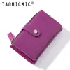 Billetera de Mujer de Longitud Media Estilo Japonés 80% de Descuento Ins Simple Retro Ranuras Múltiples para Tarjetas Porta Tarjetas Cartera de Piel PU