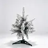 Mini Árbol de Navidad de 30 cm, Árbol de Nieve Mixto PVC+PE, Decoración para Ventana, Escritorio de Oficina, Árbol Pequeño