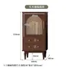 Móvel de TV nórdico vintage em madeira maciça e rattan, armário de chão com pernas altas retrô para sala de estar em estilo francês, armário de armazenamento, armário audiovisual para casa