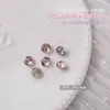 Arte de Uñas Punta Inferior Corazón Torcido Joyería de Diamantes Super Brillante Lujo Cristal Corazón de Melocotón Hacha Diamante Grande Rosa Decoración de Uñas Diamante de Amor