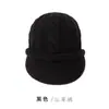 Otoño e Invierno 100% Cachemira Pura Cálido y a Prueba de Frío Gorro de Lana Tejido Moda Europea y Americana Versátil Gorro de Felpa para Otoño e Invierno
