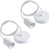 Portalámparas E27 Portalámparas Portalámparas de Rosca con Cable Portalámparas de Araña Retro Cable Colgante Portalámparas Decorativo Creativo para Restaurante Creativo