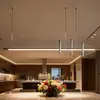 Lámpara Colgante Minimalista Nórdica, Luz Única Larga de Diseñador Artístico para Restaurante, Recepción, Barra de Bar, Encimera de Isla