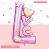Nueva serie de corazones de amor transfronterizos Globos de papel de aluminio para el Día de San Valentín Cadena de corazón rojo Oso de amor Flecha de Cupido
