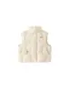 Bangxuan Huzhou Zhi Li Ropa Infantil Chaleco de Plumas Infantil Tres Pruebas Color Sólido Invierno 2026 Cuello Alto Cálido Chaleco para Niñas