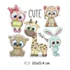 Fofo animalzinho impressão por transferência de calor comércio exterior AliExpress wish ebay joom venda quente adesivos de hot stamping infantis