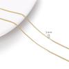 Cadena de Cuentas de Cobre Rellena de Oro de 14K Cadena de Extensión de Terminación Pulsera Collar Material DIY Hecho a Mano Accesorios de Joyería Venta al por Mayor Transfronteriza