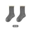 Calcetines para niños, otoño e invierno, gruesos, cálidos, hasta la mitad de la pantorrilla, para niñas pequeñas, medianas y grandes, con encaje de princesa