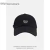 Boné de Baseball Bordado com Letra Simples Estilo Coreano para Mulheres, Primavera e Verão, Circunferência da Cabeça Grande, Chapéu de Sol Casual Versátil