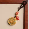 Nuevo Colgante Llavero Wenchuang Colgante Llavero Joyería Pequeña Wufu Fortuna Exitosa Colgante para Teléfono Móvil Colgante