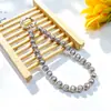 Cadena para Teléfono de Perlas Redondas Facetadas de Lujo de 8 mm, Correa de Muñeca de Perlas Acrílicas, Colgante para Bolsa de Llaves CCD Venta al por Mayor