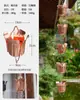 Corrente de Chuva Externa de Cobre Corrente de Drenagem de Beiral Estilo Japonês Corrente de Água da Chuva de Pátio de Villa Corrente de Desvio de Água da Calha Corrente de Água Decorativa