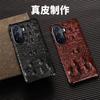 Aplicável à capa de celular Huawei Changxiang 60 50Pro caveira de crocodilo meio pacote Changxiang 20plus capa protetora de couro