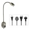 Lámpara de cabecera LED flexible para lectura con regulaciones europeas, regulaciones americanas, regulaciones británicas, cable de enchufe 3W suministro transfronterizo