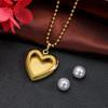 Collar con forma de corazón de cobre, creativo, con foto explosiva, regalo conmemorativo DIY, superventas.
