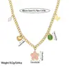 Colar Europeu e Americano Transfronteiriço Flor Dopamina Aço Titânio Versátil Estilo Ins Moda com Múltiplos Acessórios