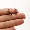 Brincos de Aço Inoxidável da Moda para Mulheres e Meninas com Padrões de Desenho Animado, Abóbora, Caveira, Design de Rosto Irregular, Presente de Joia