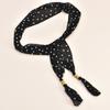 Nueva Moda Corbata de Lazo de Cinta de Chifón para Mujer Cinturón Ancho para Mujer con Culottes Bufanda Decorativa Cubre Cintura