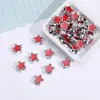 Pulsera de Abalorios Estrella de Cinco Puntas de Acrílico con Goteo de Aceite y Agujero Grande para Pulsera DIY Collar Hecho a Mano Cuentas Sueltas Accesorios de Joyería Materiales