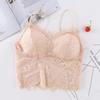 Sujetador de Encaje sin Espalda, Ropa Interior, Bandeau, Verano Push-Up, Anti-Exposición, Camisola, Estilo Bandeau con Almohadillas en el Pecho