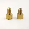Adaptador Macho a Hembra, Tubería de Llenado de Flúor y Líquido para Refrigeración, 1/4 de Pulgada Macho a Hembra, Adaptador de Conversión Macho a Hembra