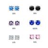 Brincos de prata esterlina 925 brincos de orelha modernos femininos masculinos universais minimalistas brincos de diamante de zircônia preta verão fábrica entrega por atacado