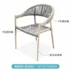 Cadeira de Rattan com Encosto Único para Loja de Chá com Leite, Cadeira de Rattan Natural para Varanda, Cadeira de Jantar, Banqueta, Cadeira de Rattan para Pátio de Lazer, Cadeira Externa