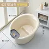 Tina de Baño para Bebé Hogareña Ampliada Engrosada Tina de Burbujas Tina para Bebé que Puede Sentarse con Termómetro Tina Elevada para Niños