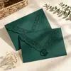 Papelão Espesso Renda Vazada Envelope de Luxo Gravado a Laser Vintage Saudação de Aniversário Convite Convite de Casamento