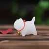 Figura de Gato Linda Tallada en Sándalo Gato Curioso Gato Confiado Gatito de Madera Arcoíris Mini Adorno de Escritorio Manualidad