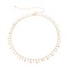 Moda Personalizada Diamante Cintura Sexy Praia Biquíni Corrente de Corpo Simples Strass Borla Camada Única Acessórios de Corrente de Cintura