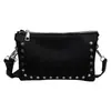 Bolsa Transversal Celular Tendência com Rebites, Bolsa de Ombro Fashion Exquisita Estilo Coreano, Versátil Casual Moda Europeia e Americana Bolsa para o Dia a Dia