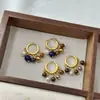 Maillard Estilo Chino Nuevo Pendientes de Borla con Cuentas de Ojo de Tigre Perla Pendientes de Otoño e Invierno Lujo Ligero Retro Gama Alta para Mujer