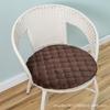 Cojín redondo de pana grueso, extraíble y lavable, cojín para silla de ratán, cojín redondo para taburete, cojín para silla, color sólido, antideslizante, entrega de fábrica